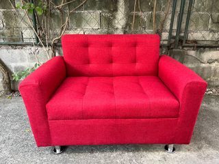 Red 2 Seater Sofa New