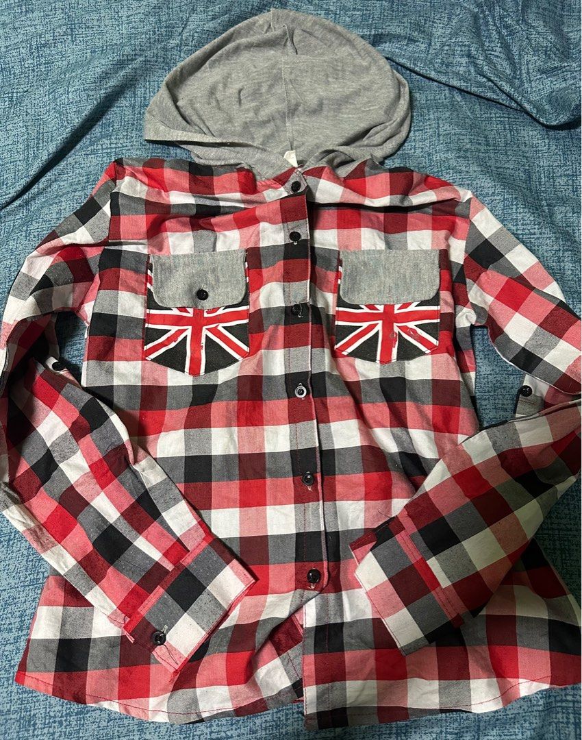 Red flannel sweater discount