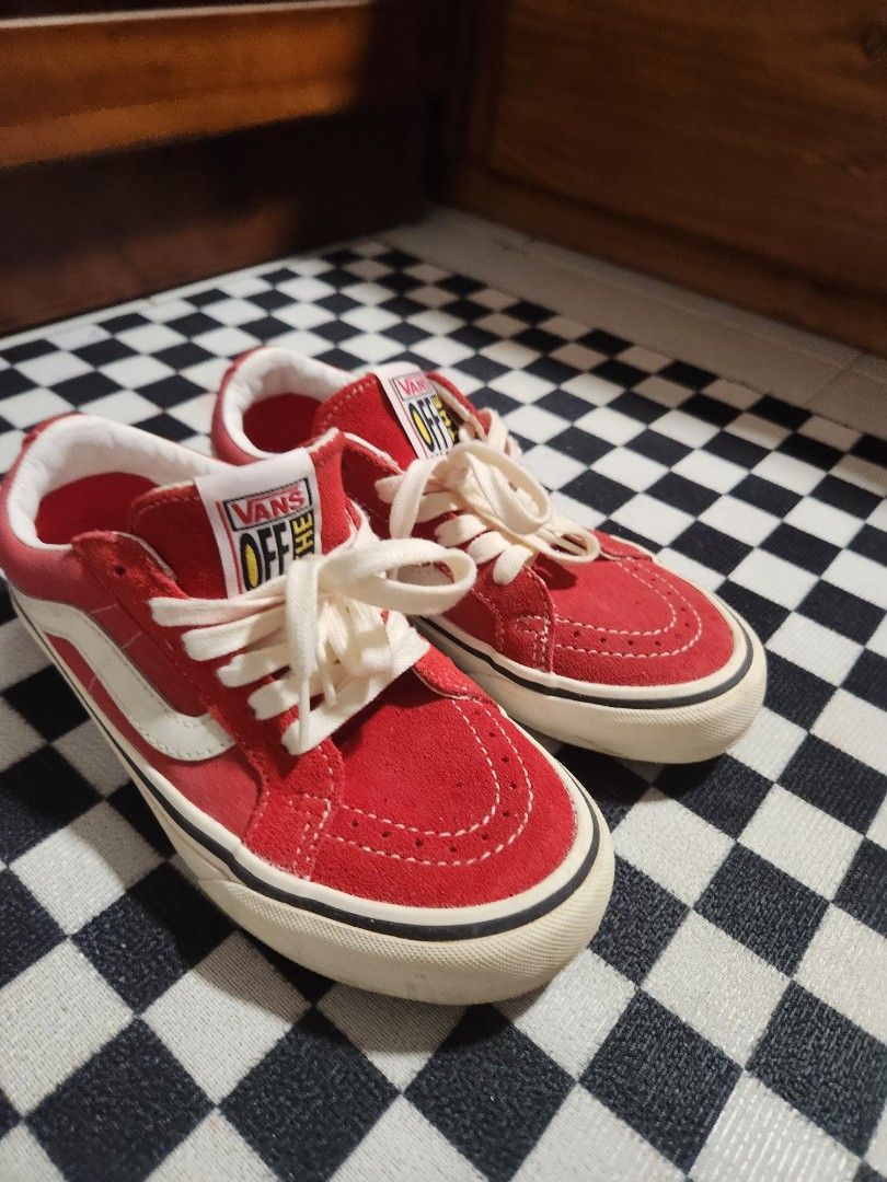 Red sk8 low vans