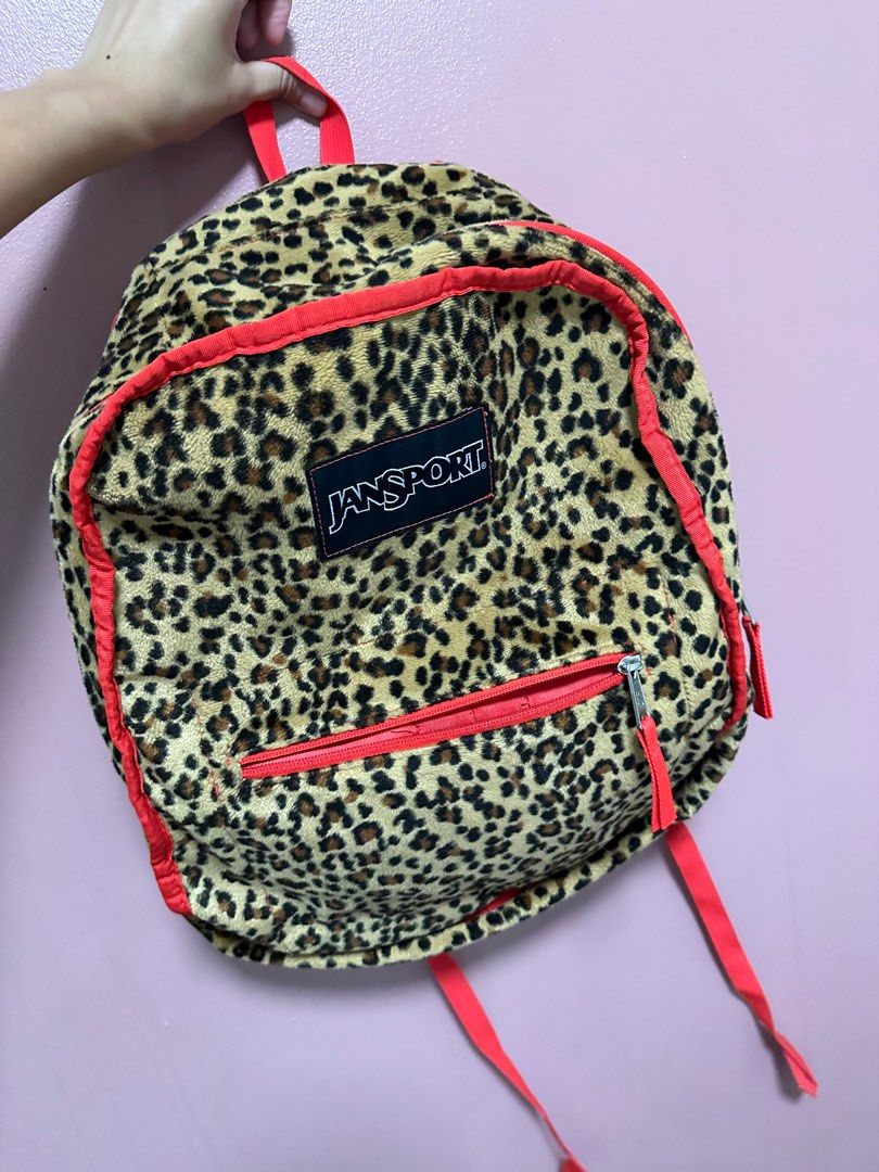 Jansport leopard backpack cheap