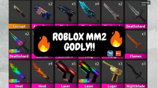 WTS Roblox mm2 godly murder mystery 2, Video Gaming, Gaming