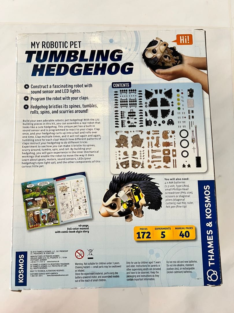 Robotic Pet Tumbling Hedgehog Hobbies Toys Toys Games on