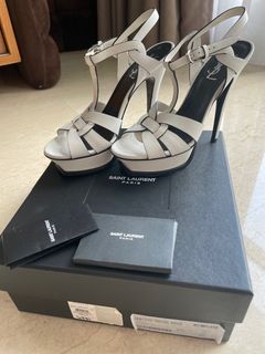 White ysl best sale heels