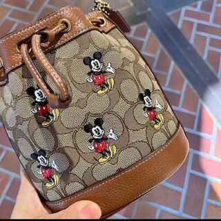 Sale! Coach x Disney Mickey mouse dempsey small bucket