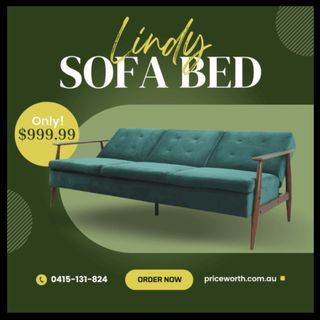SALE SALE!! ELEGANT LINDY SOFA BED ON SALE NOW!!