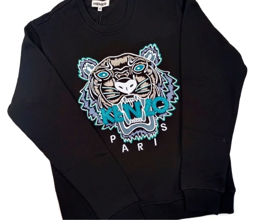 SALE AUTHENTIC KENZO EMBROIDERED TIGER SWEATSHIRT Luxury