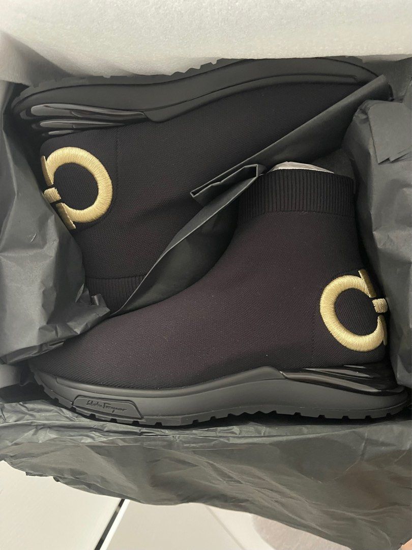 Salvatore Ferragamo Gardena High Top Sneakers, Luxury, Sneakers