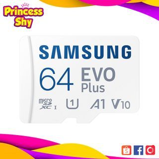 Samsung 64GB EVO Plus UHS-I micro SDXC Memory Card w/ SD Adapter UHS-I V10 U1  A1 Class 10 MB-MC64KA