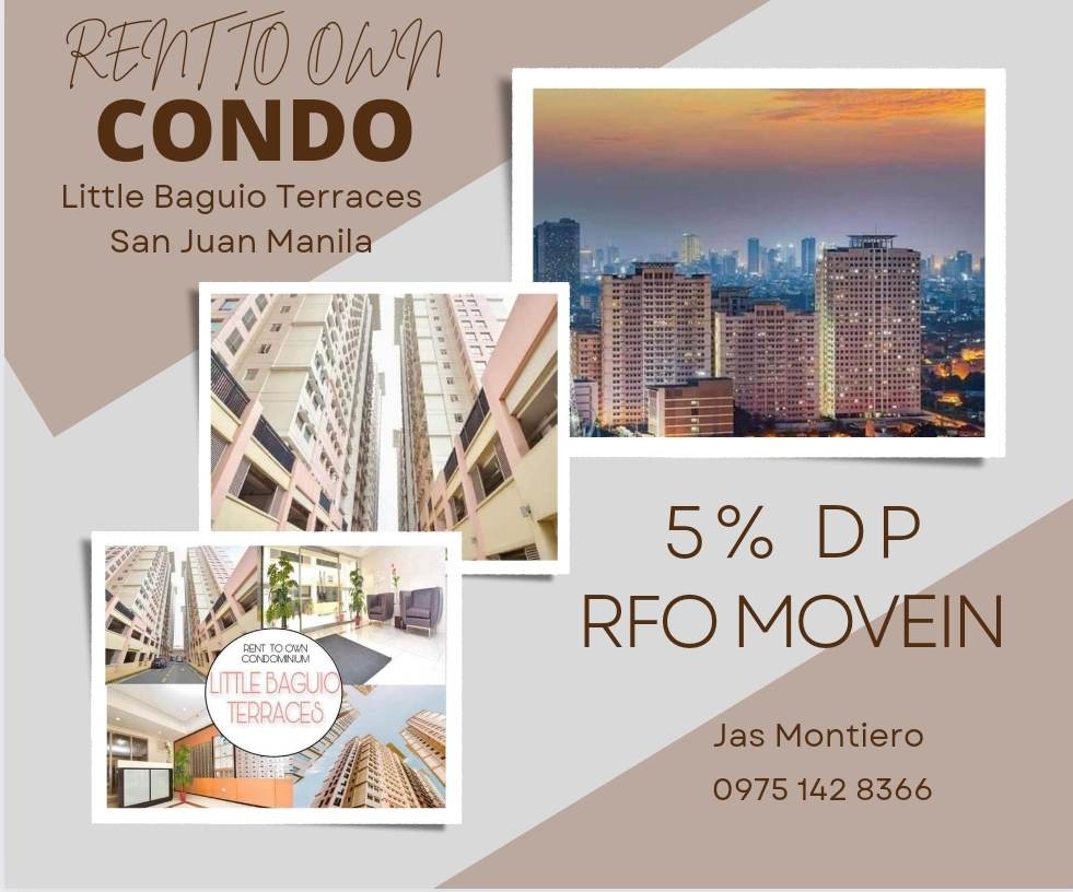 San Juan Manila Rent to Own Condo 5 DP RFO MOVEIN Little Baguio MANILA
