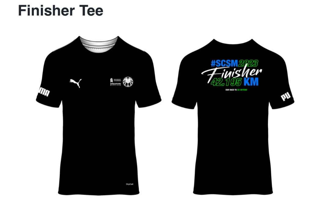 SCSM 2023 Msize men’s finisher tee tshirt full marathon 42km Standard