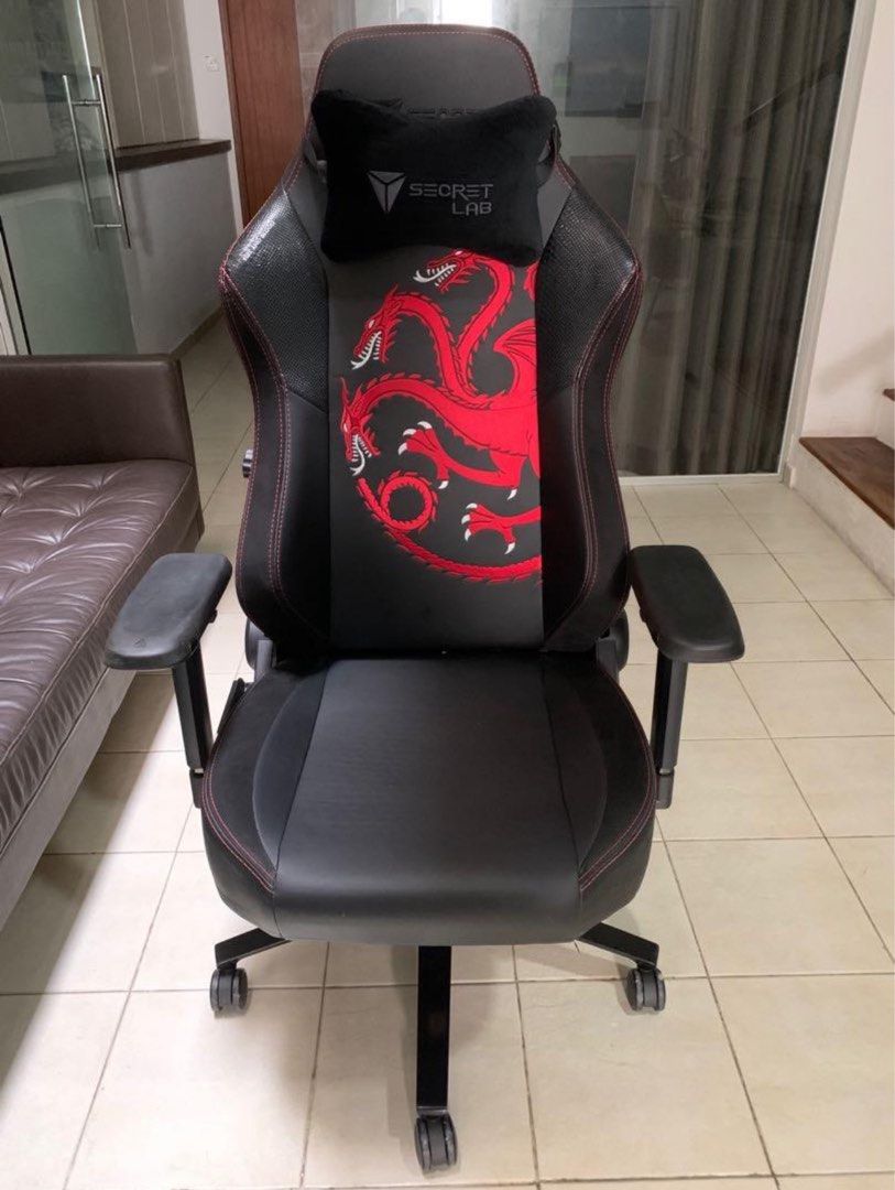 SecretLab Titan GOT House Targaryen 2020 Series Furniture Home