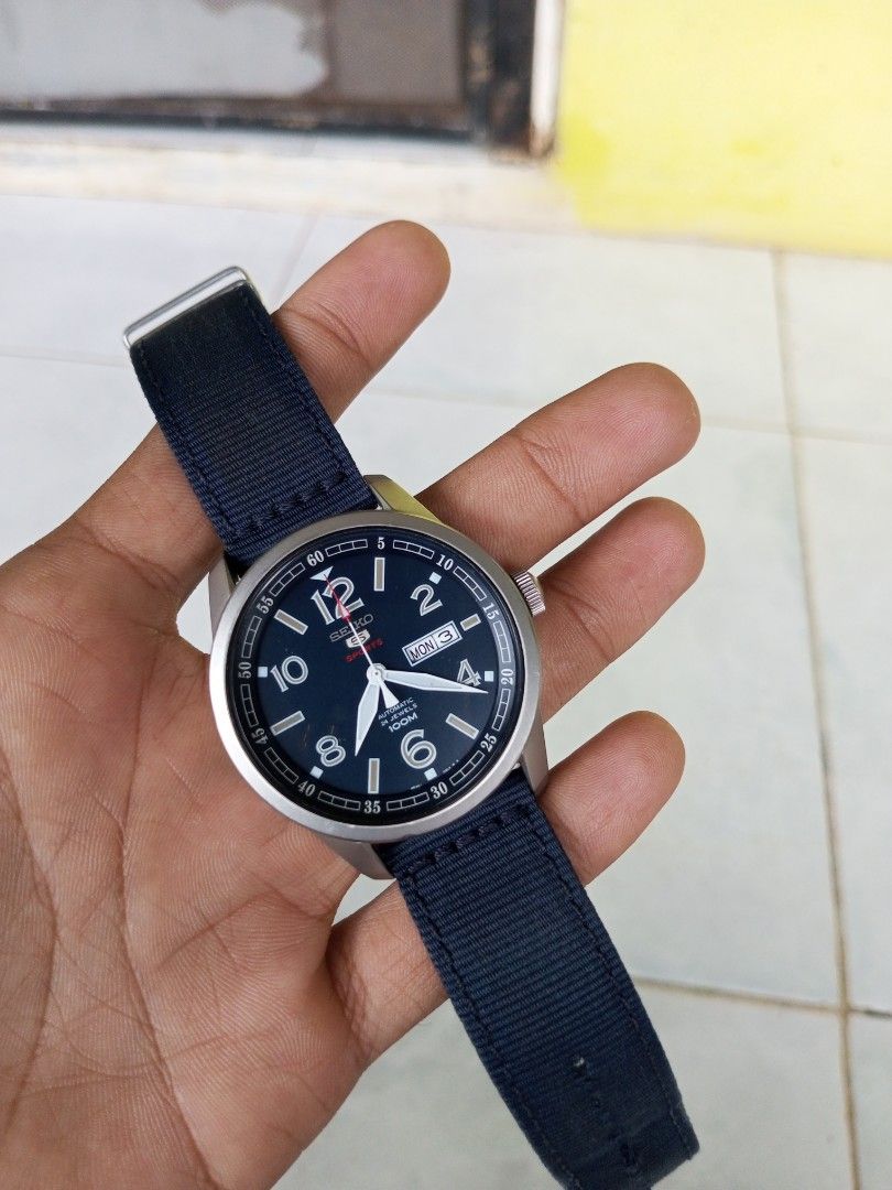 Seiko 5 Sports SRP623k1 Automatic Blue Dial Fesyen Pria Jam