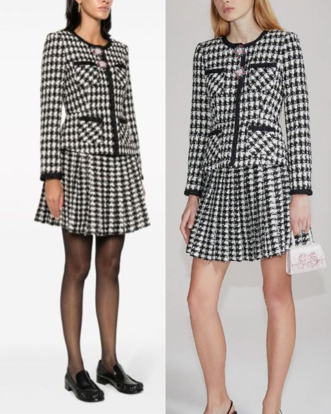 SELF-PORTRAIT ベルト ブレザー ドレス Belted blazer dress in black - Self Portrait | Mytheresa