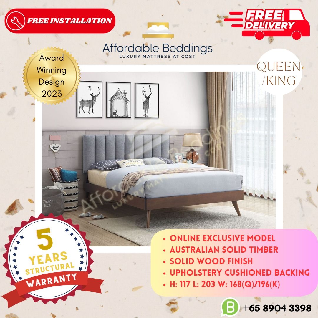 Affordable bed sales frames king