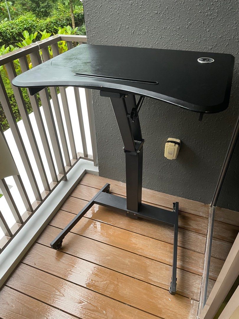 Sitting/ Standing laptop desk and chair, Furniture & Home Living