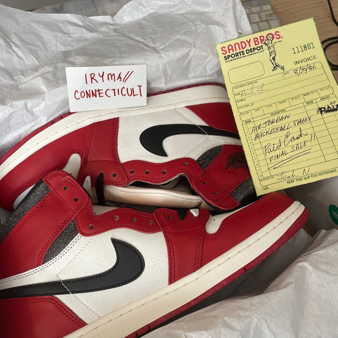 Size US11 AJ1 Lost Found Men s Fashion Footwear Sneakers on Carousell