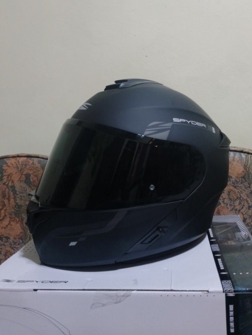 Spyder helmet sales modular dual visor
