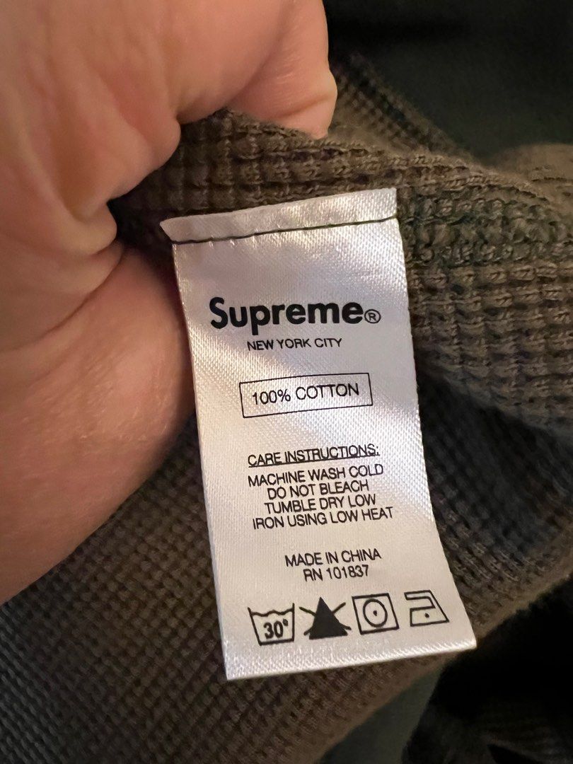 Supreme hooded waffle thermal discount