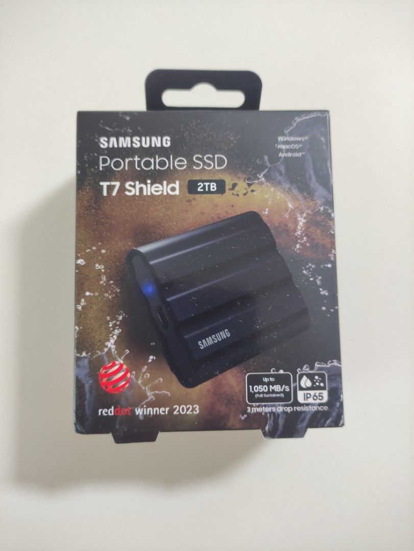 Samsung T7 Shield 2TB External USB 3.2 Gen 2 Rugged SSD IP65 Water