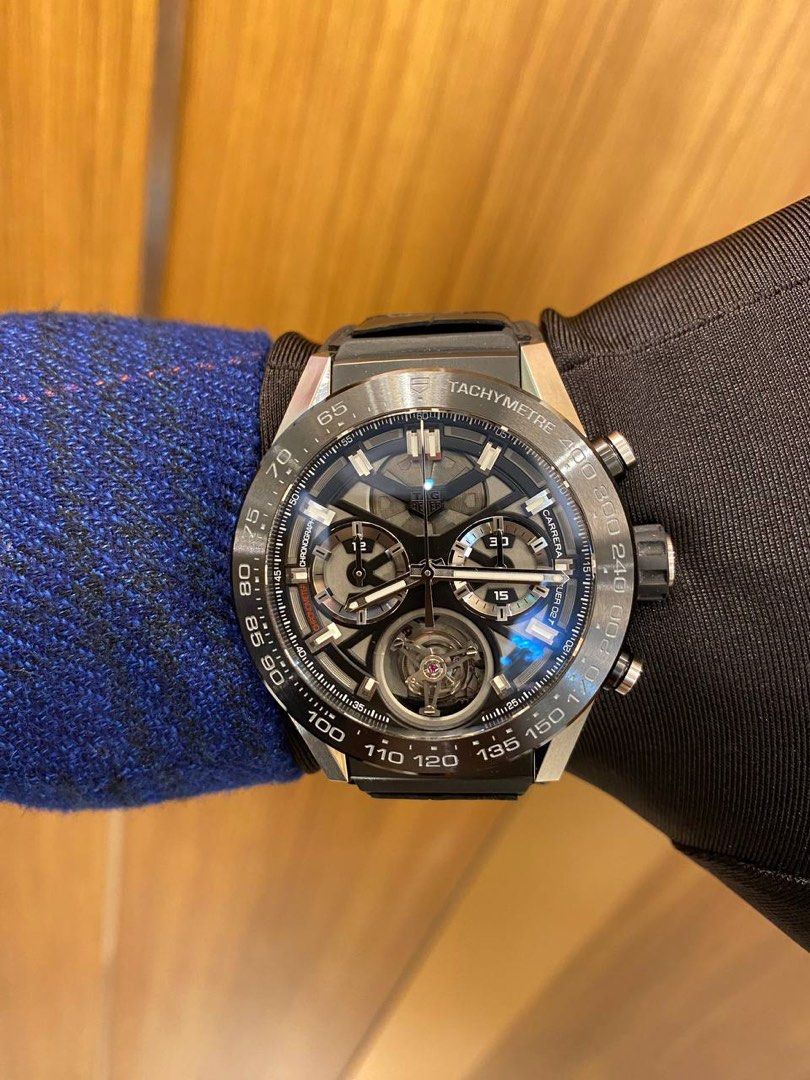 Tag heuer transparent watch store