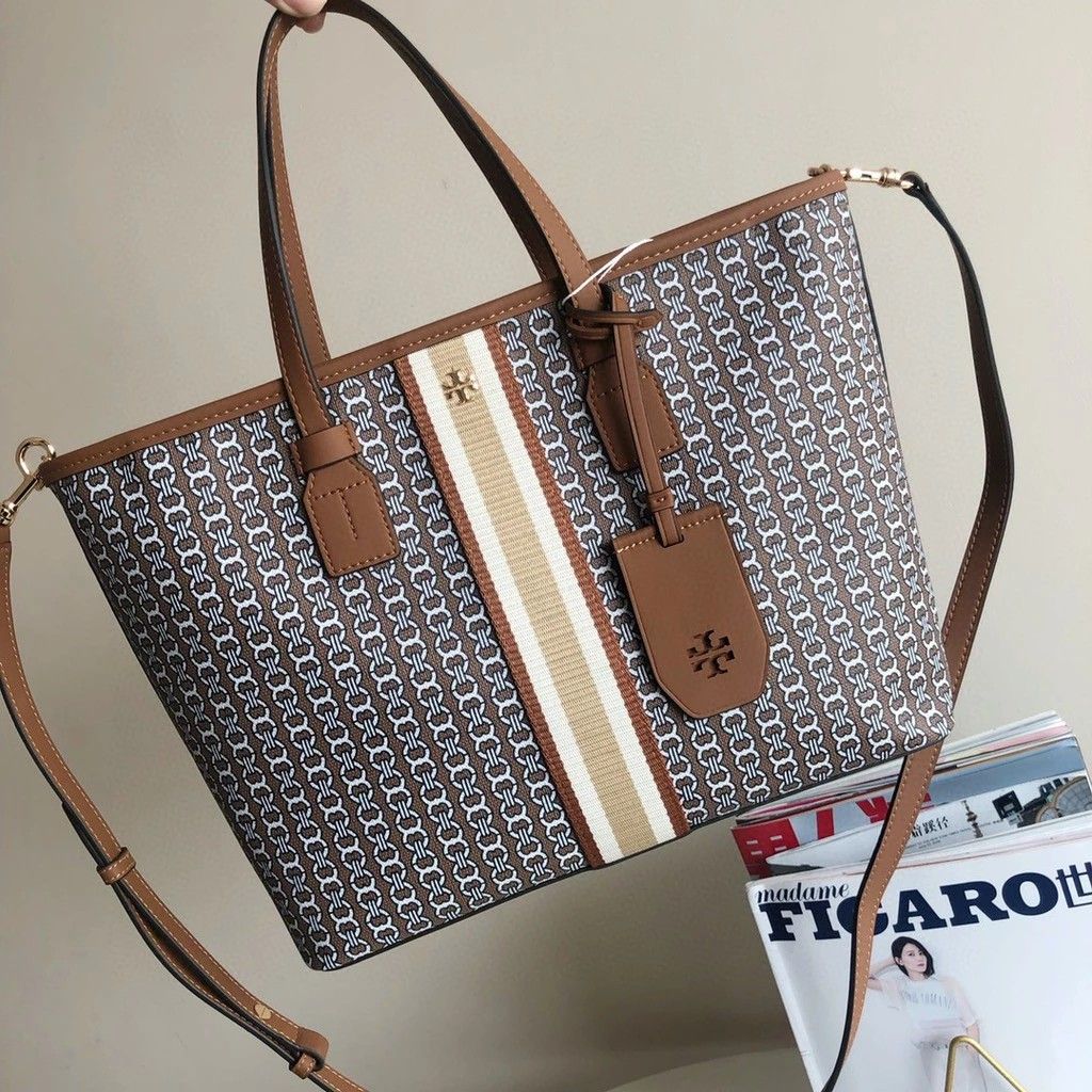 TAS BRANDED ORIGINAL FO 100 GEMINI LINK CANVAS TOTE BAG TB Barang Mewah Tas Dompet di Carousell