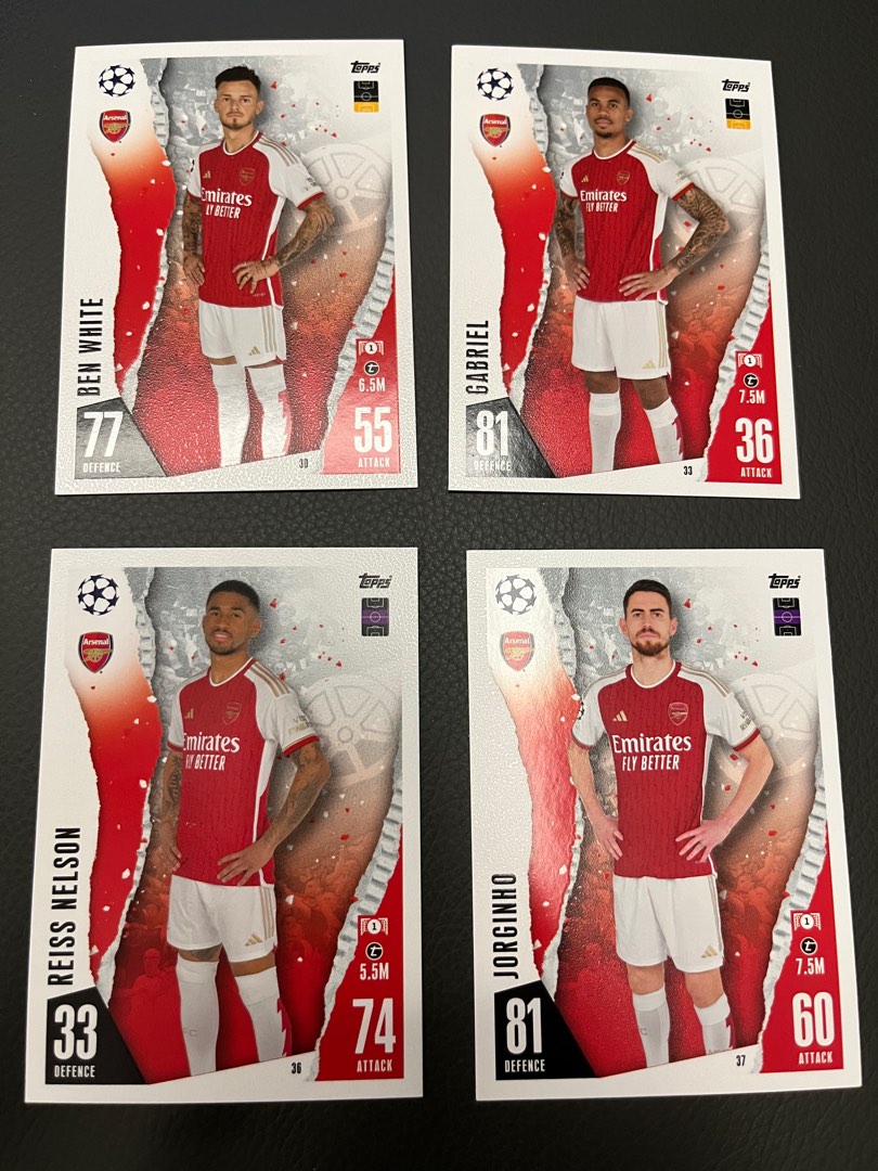 Arsenal 23/24 Topps Match Attax Cards