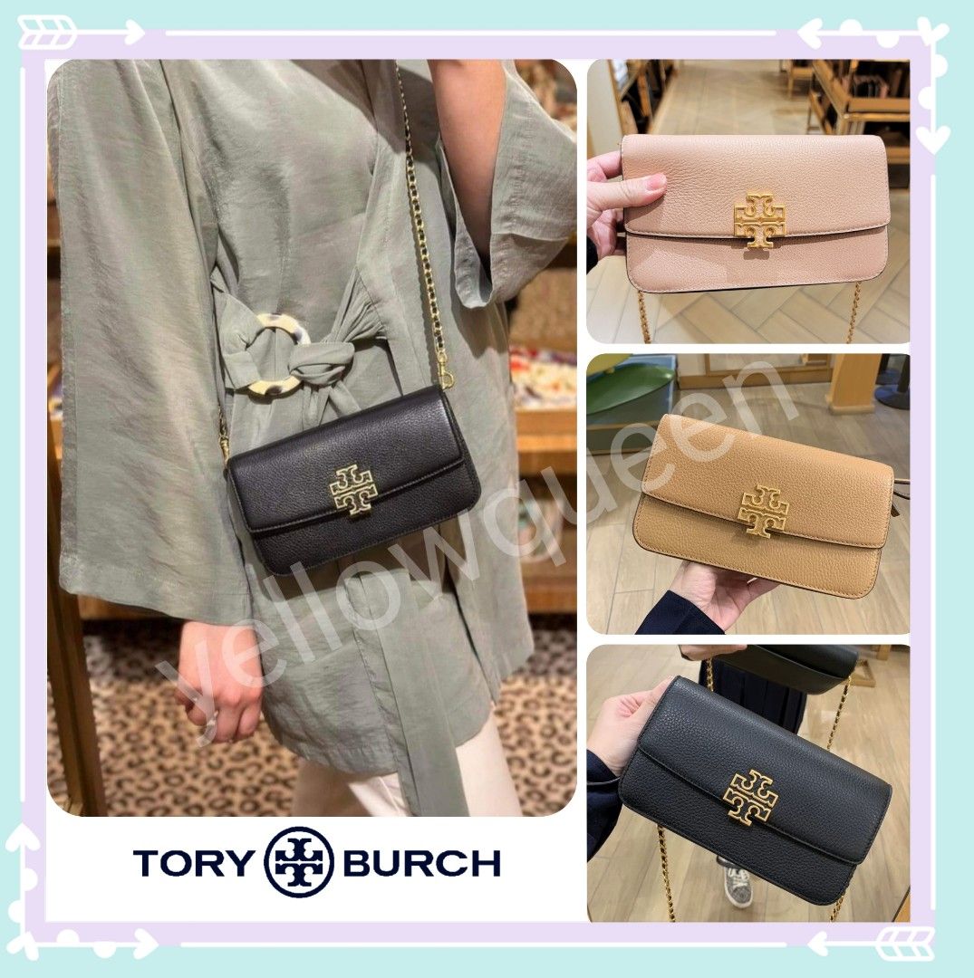 💯現貨💁‍♀️141012☆Tory Burch Britten chain wallet