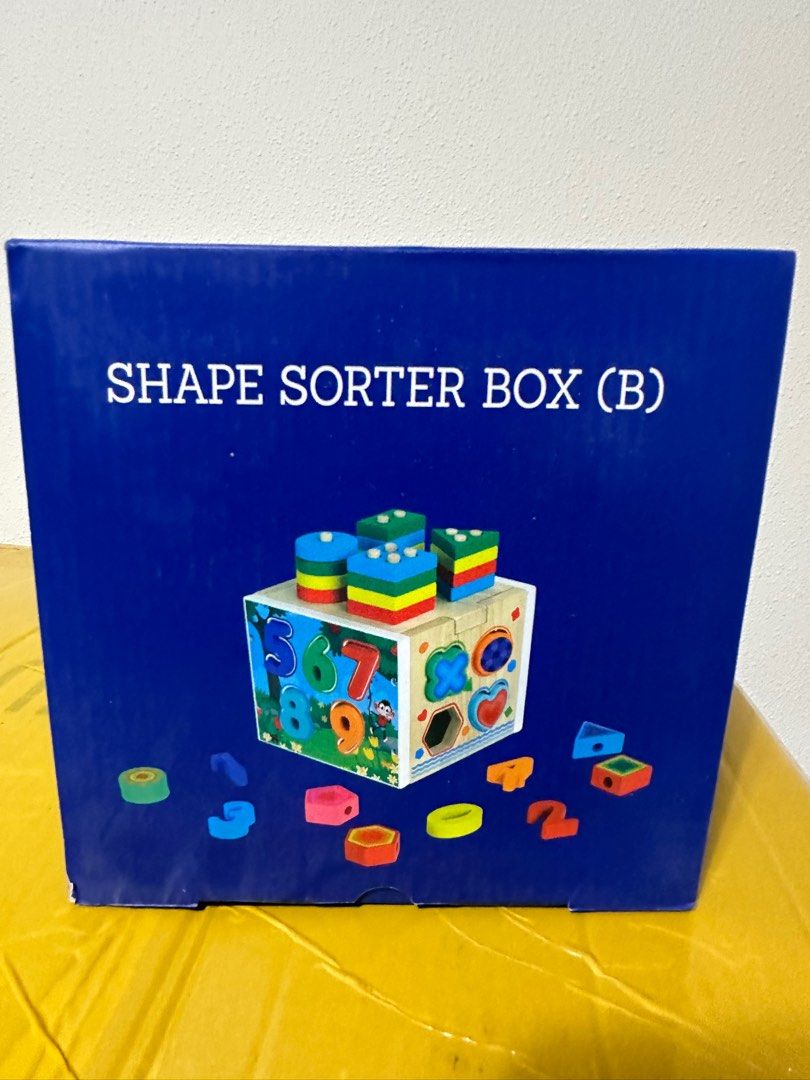 [TOY] Wooden Educational Shape Sorting Box (Learning & Development for ...