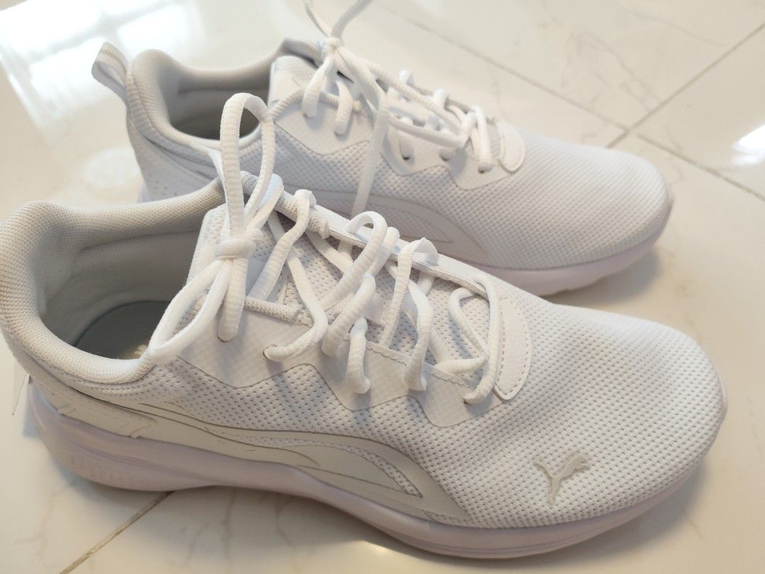 Puma white running cheap sports shoes