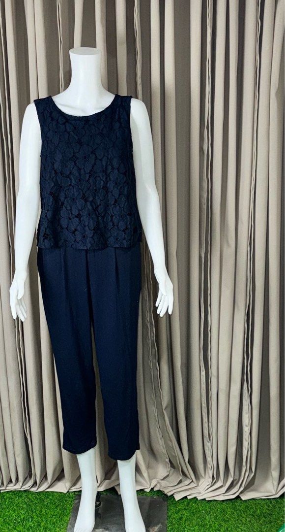 Uniqlo lace jumpsuit discount