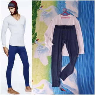 UNIQLO Men Extra Warm Heattech TShirt & Tights (M) - Price/Pc 👇