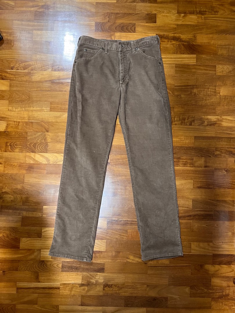 Vintage Lee’s brown corduroy pants, Men's Fashion, Bottoms, Jeans on