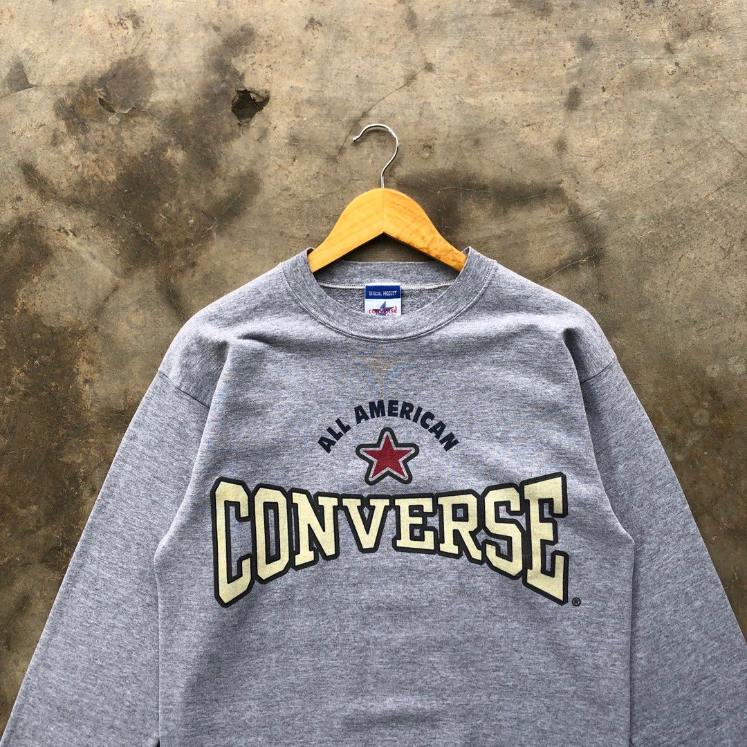 Vintage vtg 90 s converse brand one star all american sweatshirt