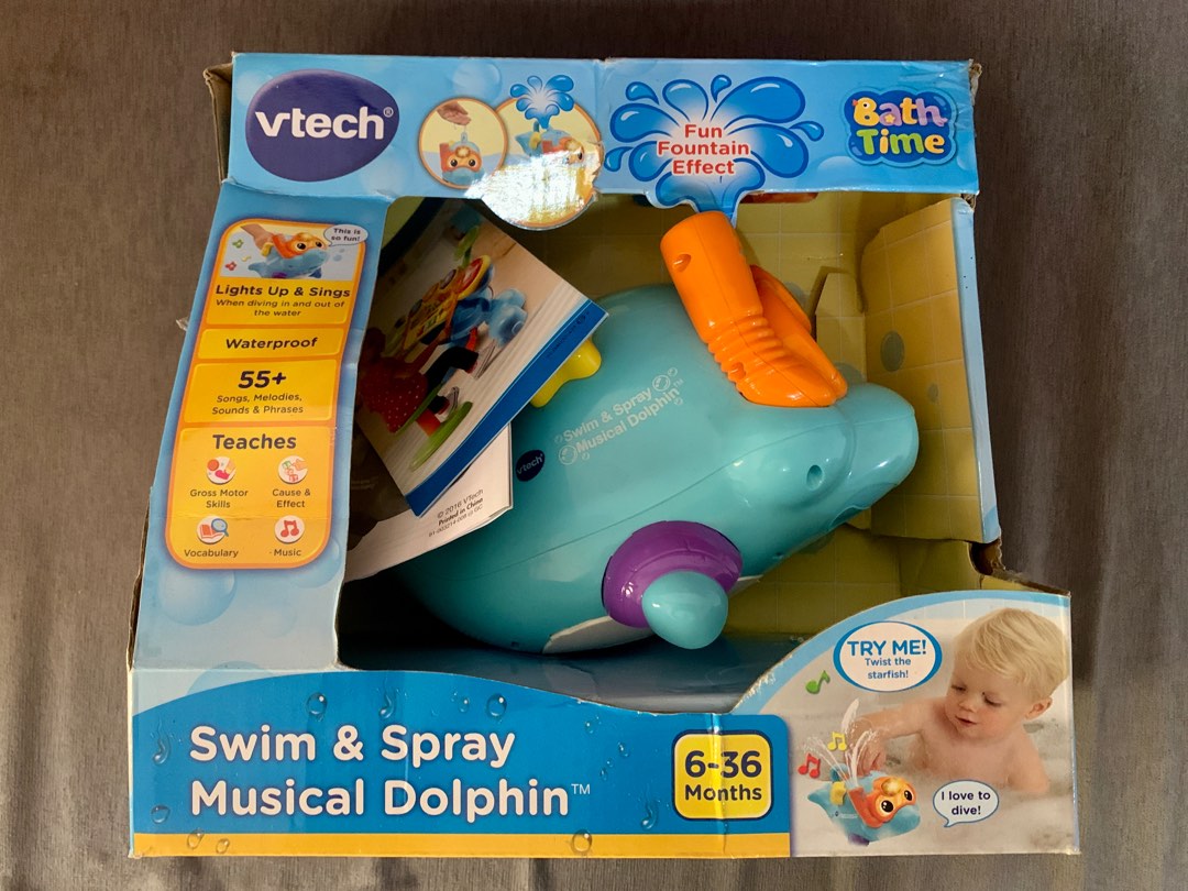 Vtech swim and spray musical dolphin clearance