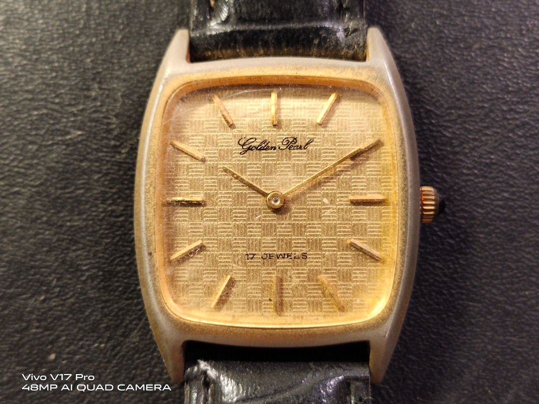 Golden store pearl watch