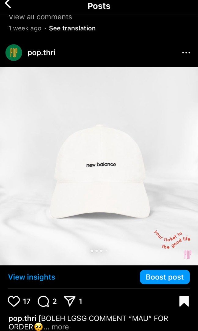 white New Balance cap, Fesyen Pria, Aksesoris, Topi di Carousell