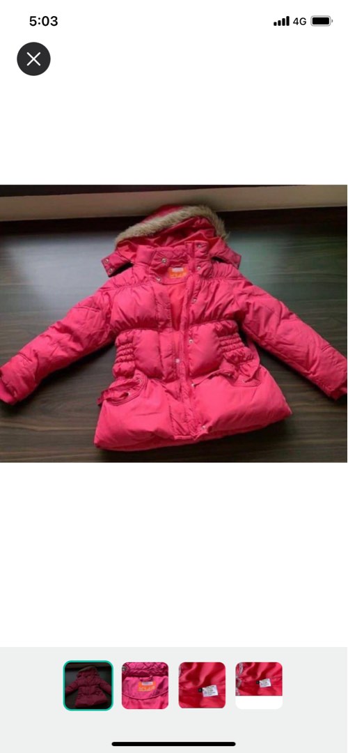 Wintertime raspberry pink winter jacket Babies Kids Babies