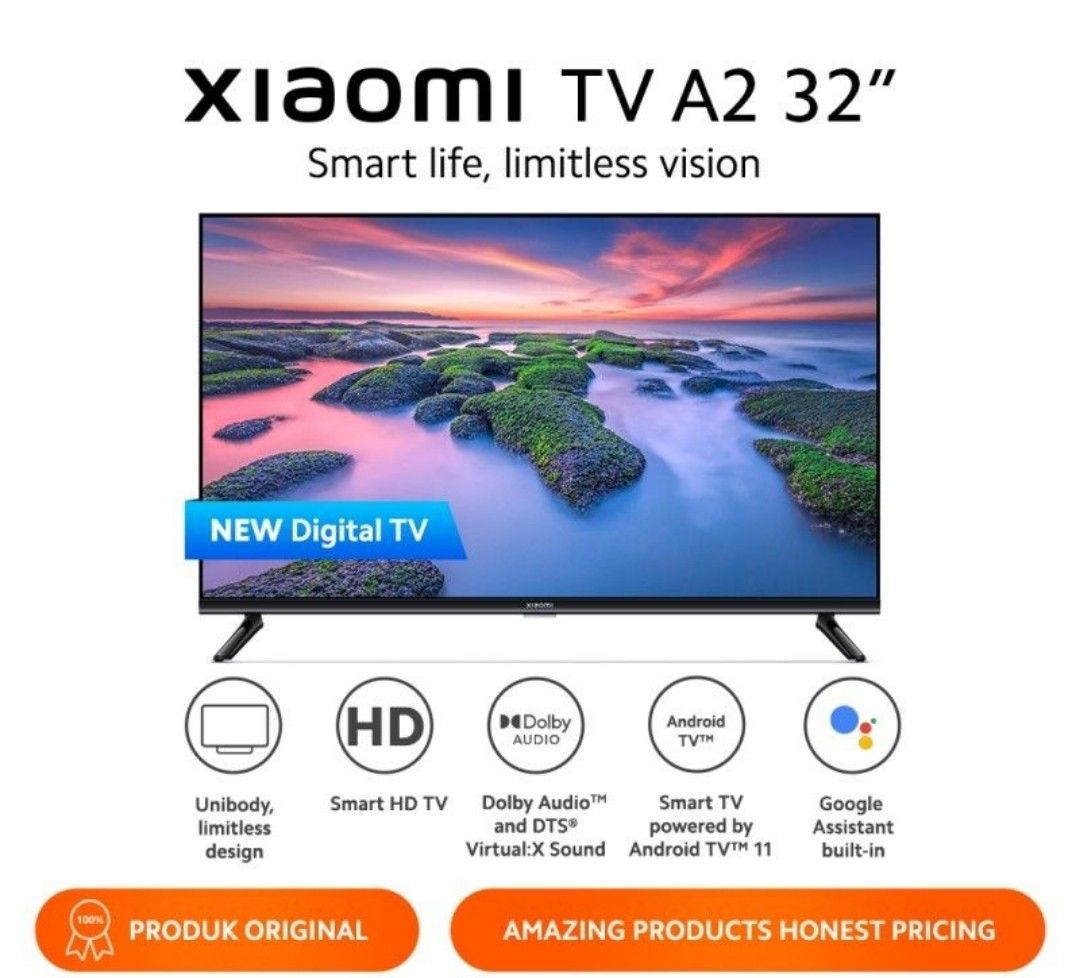 Xiaomi TV A2 32 / Smart TV / BRAND NEW SEAL in box / 3 year local  warranty, TV & Home Appliances, TV & Entertainment, TV on Carousell