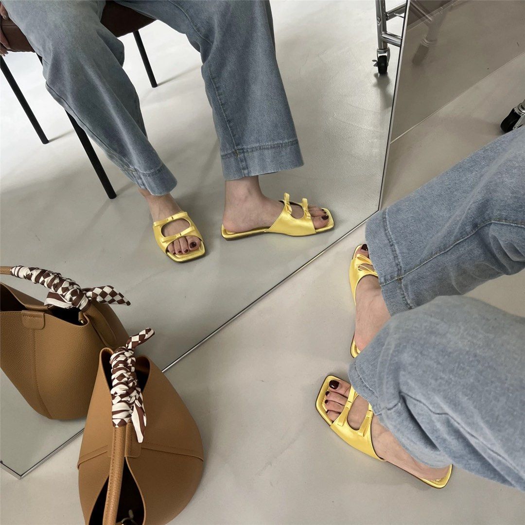 Satin sales ribbon sandals