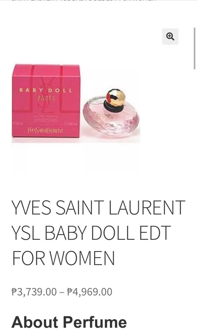 YSL Baby Doll EDT, Beauty & Personal Care, Fragrance & Deodorants on