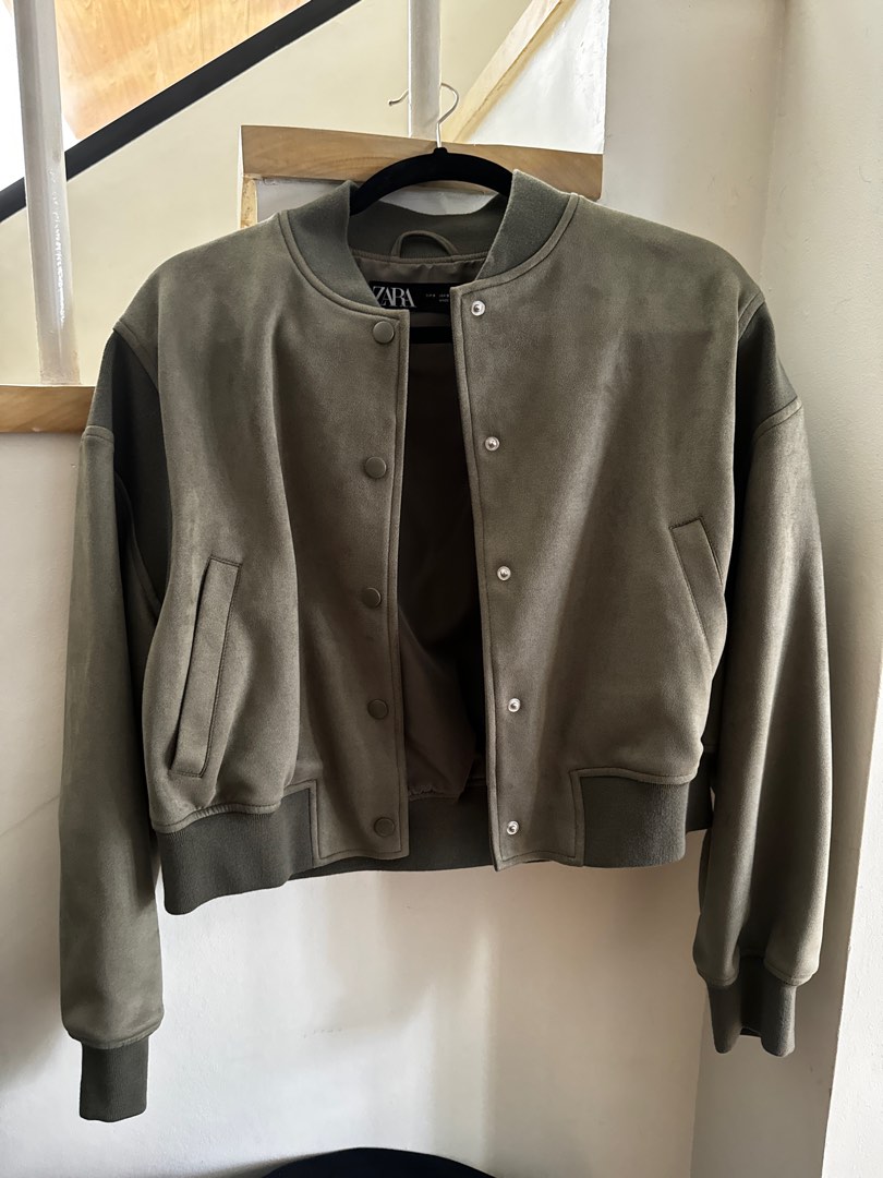 Zara Bomber Jacket, Women's Fashion, Coats, Jackets and Outerwear on ...