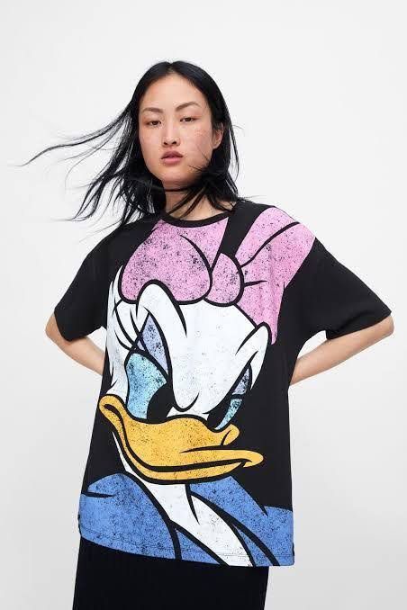 Daisy duck t shirt zara clearance