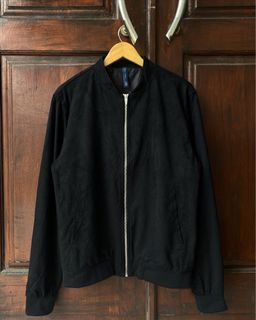 Zara man suede bomber jacket