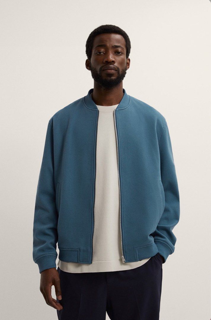 Aviator jacket mens zara hot sale
