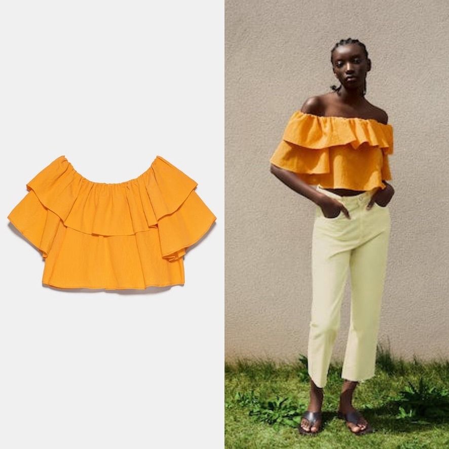Zara one hotsell shoulder sweater