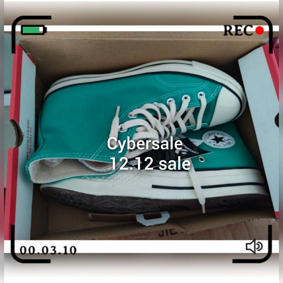 12.12. Men s men converse chuck Taylor 70 high sneakers green