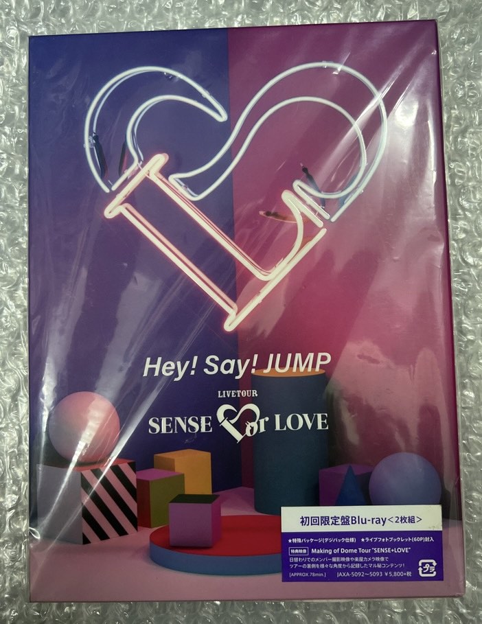 2Blu Ray 6019 Sense or Love Live Tour Hey Say Jump/Hey!Say!Jump