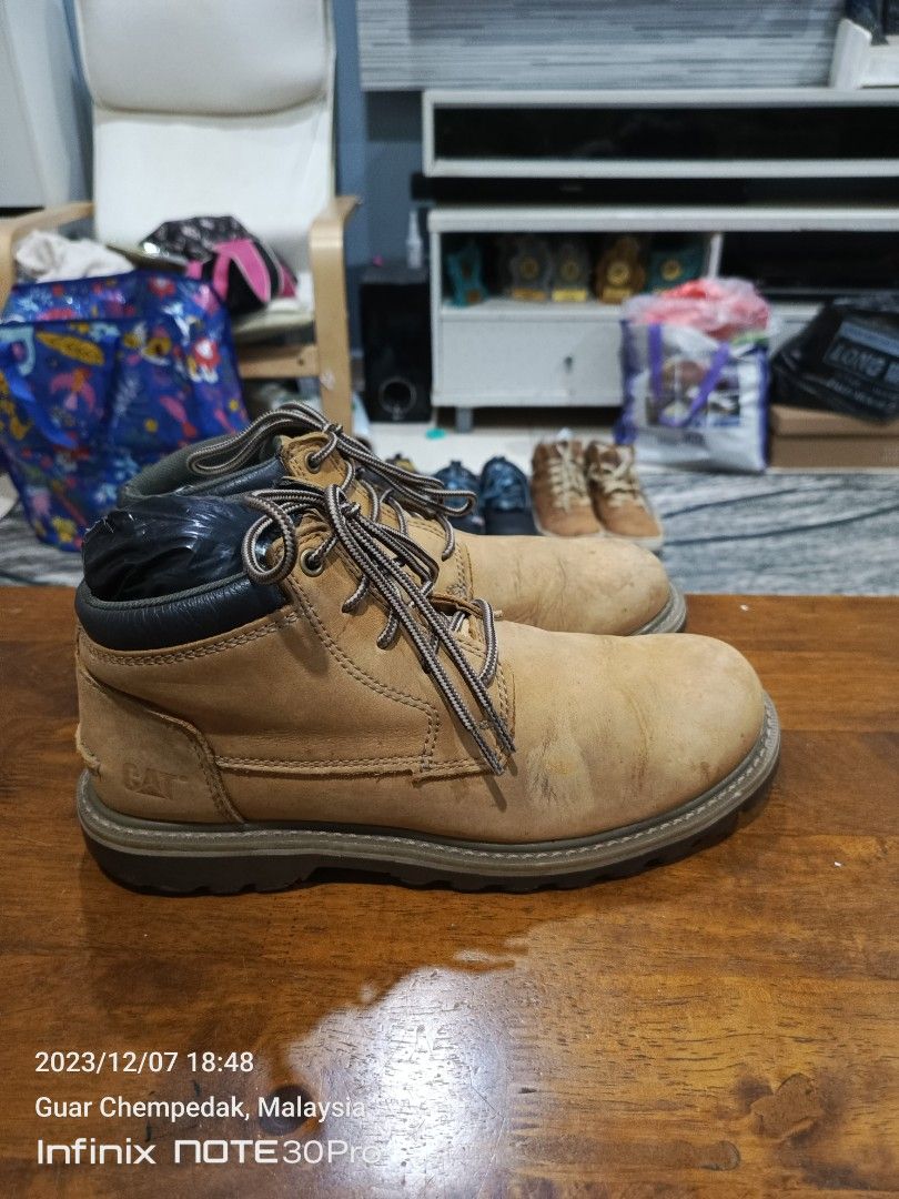 8UK Caterpillar Yellow Boot Men s Fashion Footwear Boots on
