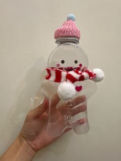聖誕節薑餅人裝飾空瓶 裝飾品 飲料瓶