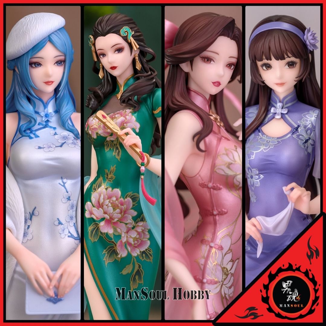 日版質保] 王者榮耀中國四大美人王昭君+ 西施+ 楊玉環+ 貂蟬1套4款Myethos Gift+ 110 Figure, 興趣及遊戲, 玩具&  遊戲類- Carousell